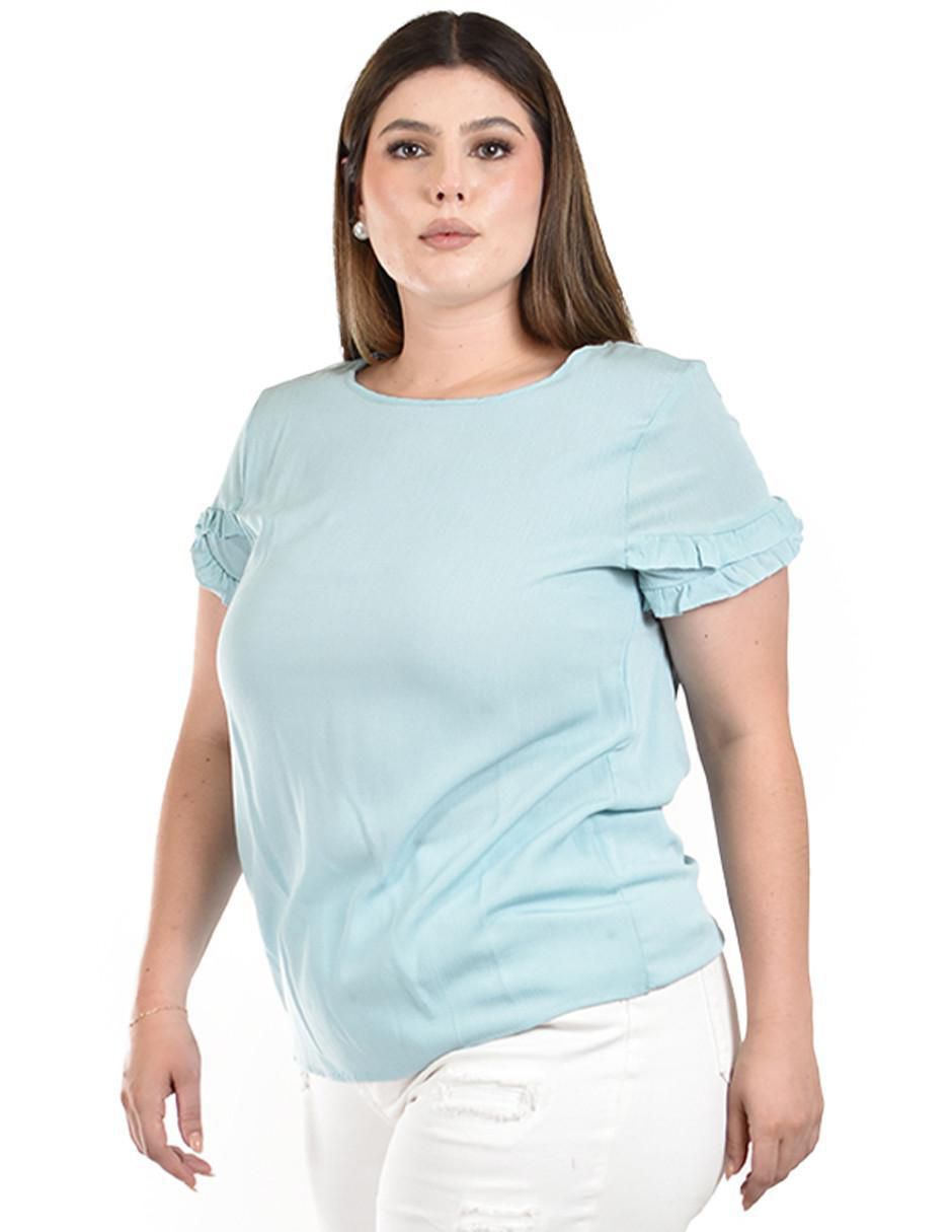 Blusa manga corta para mujer 7