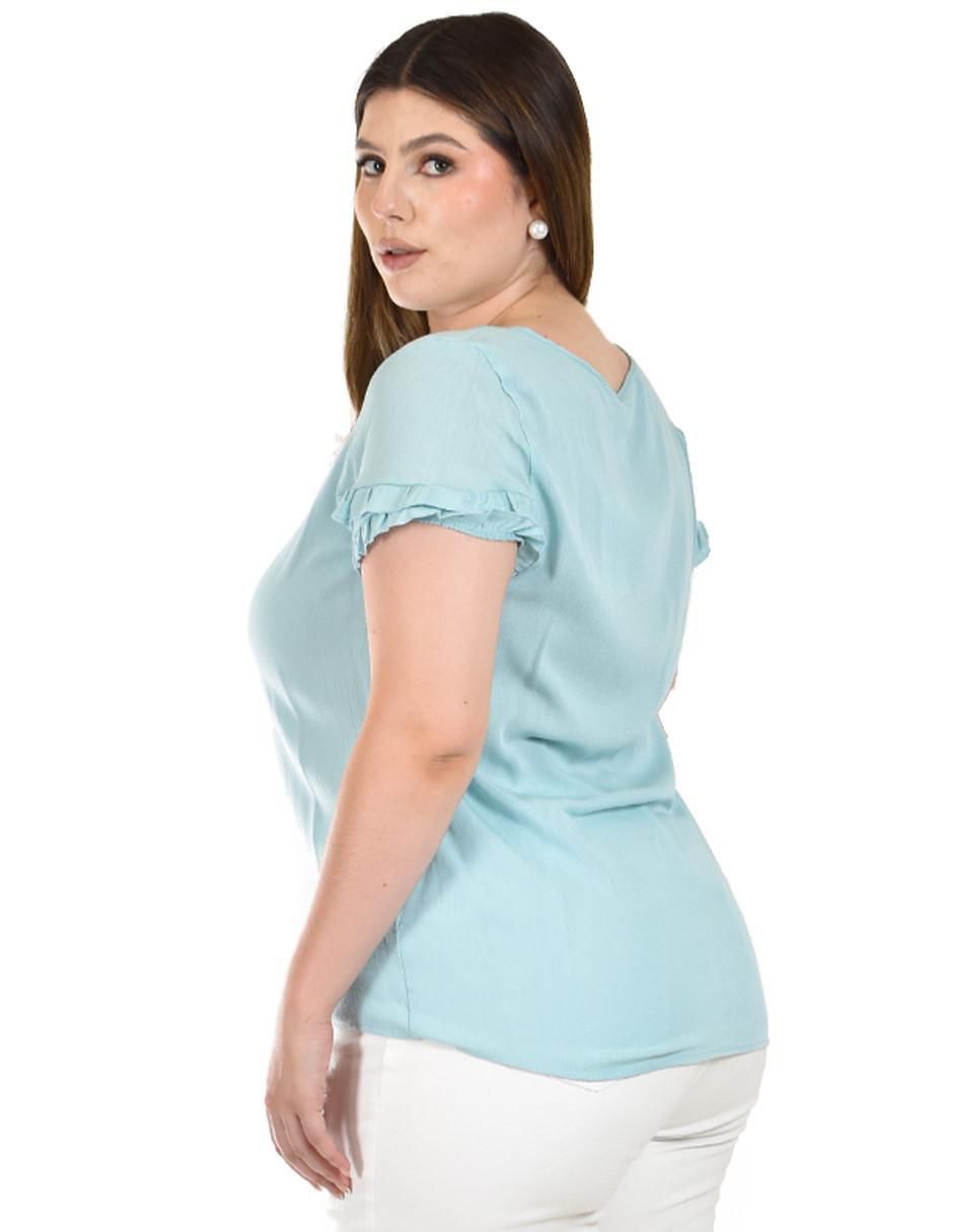 Blusa manga corta para mujer 8