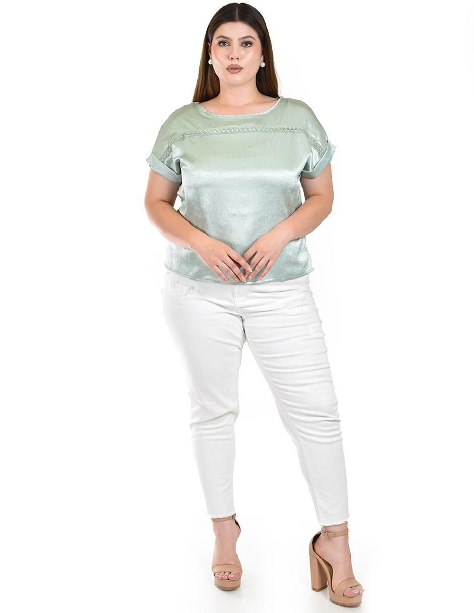 Blusa manga corta para mujer 8