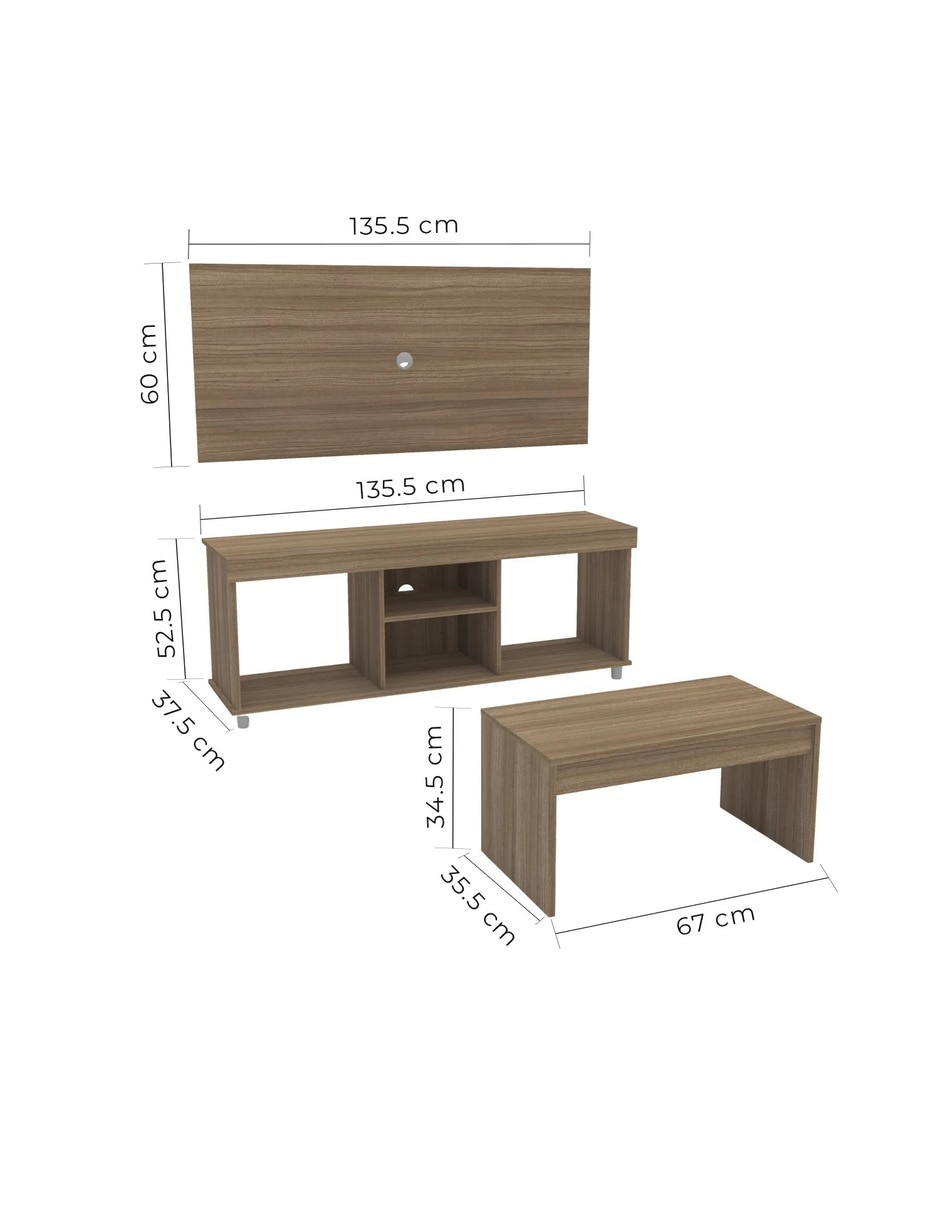Mueble de tv Turin de melamina 12