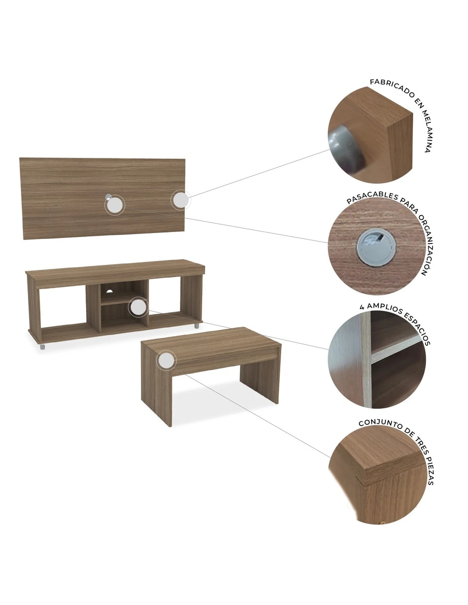 Mueble de tv Turin de melamina 15
