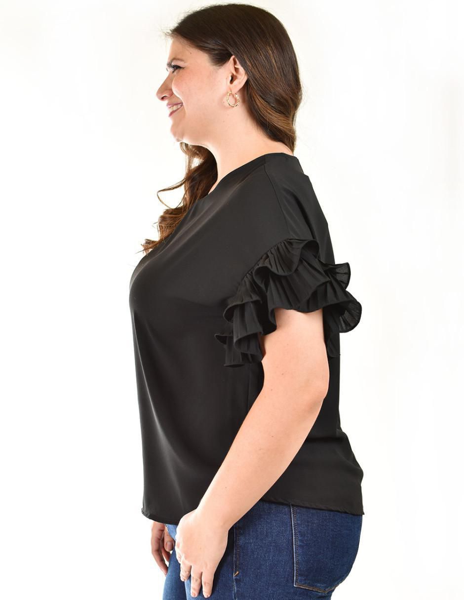 Blusa manga corta para mujer 8
