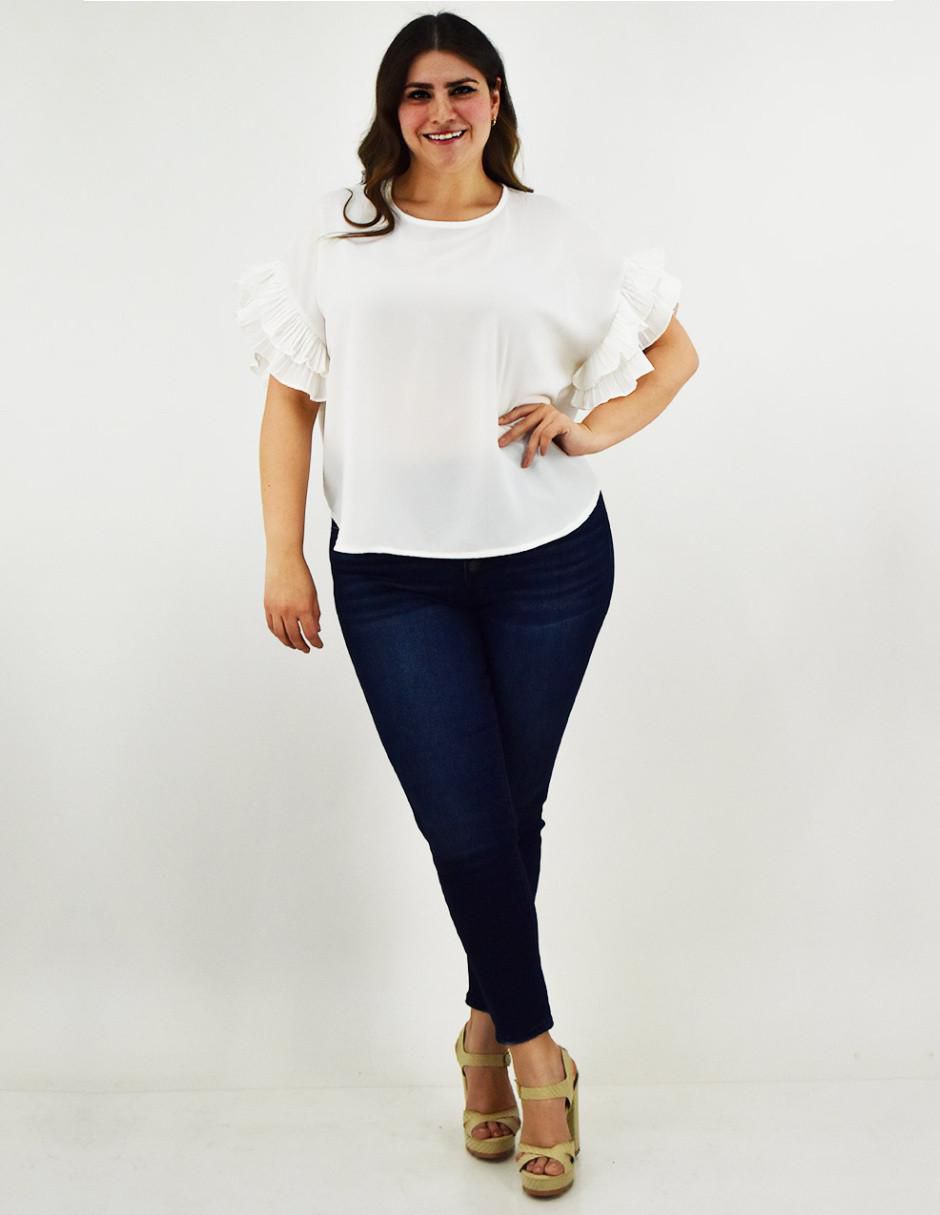 Blusa manga corta para mujer 11
