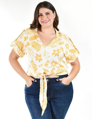 Blusa manga corta para mujer 1