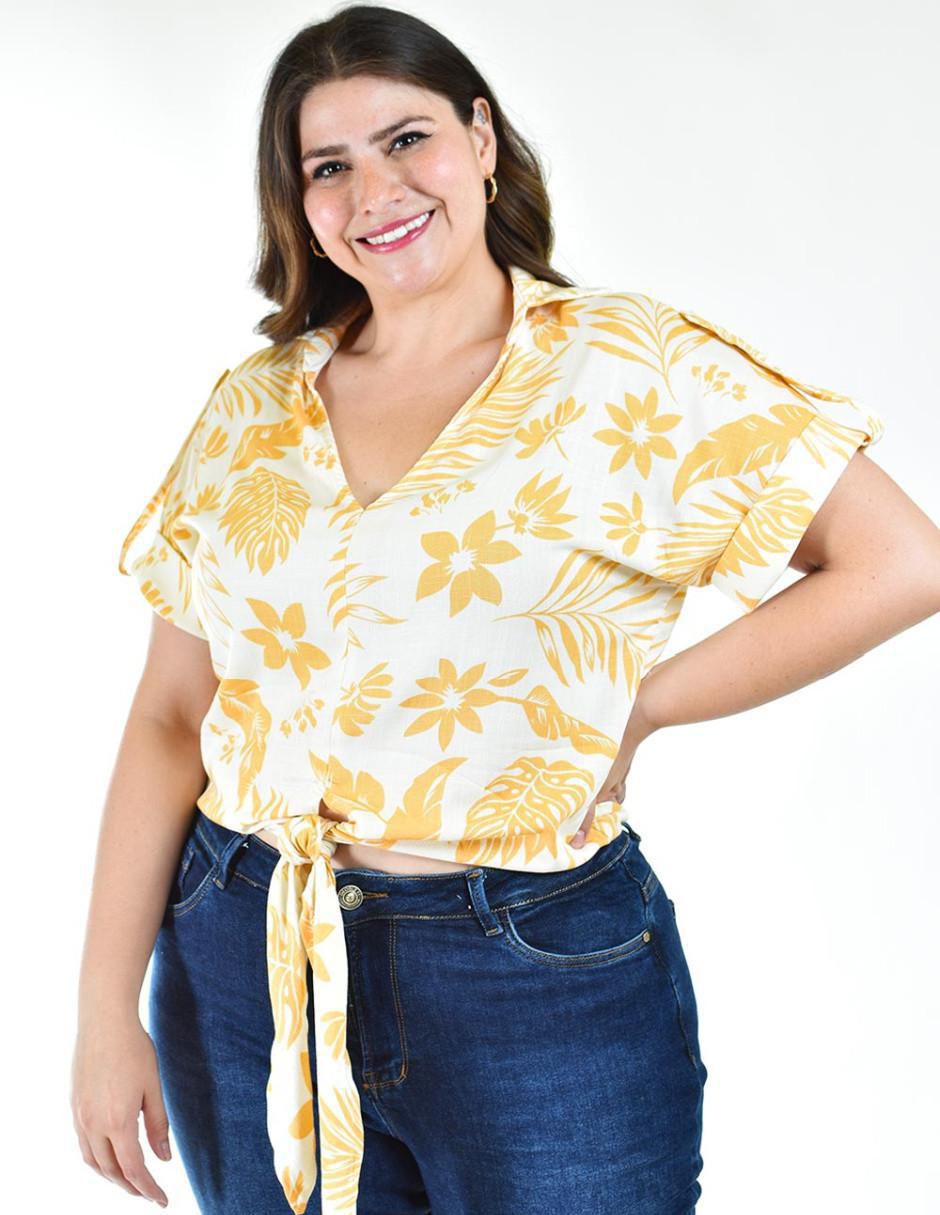 Blusa manga corta para mujer 11