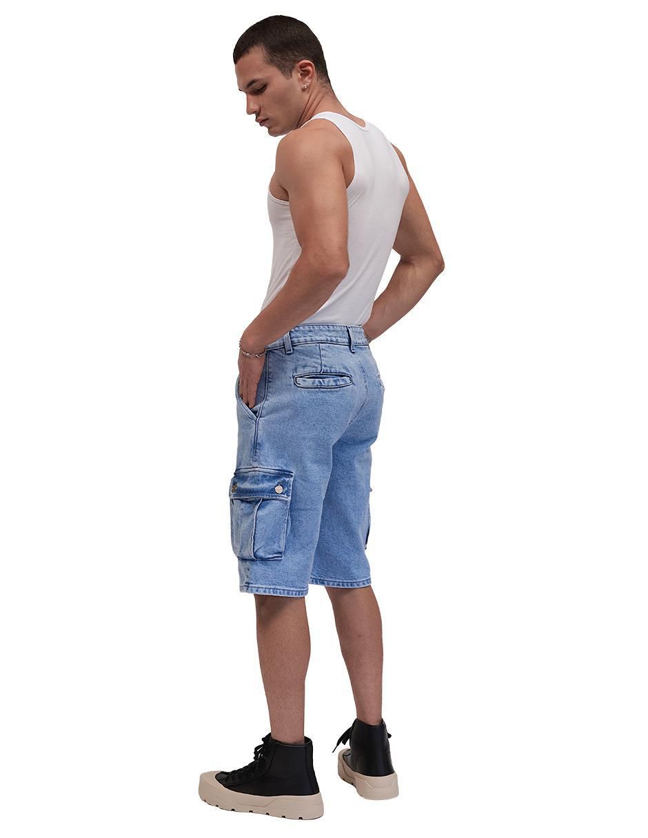 Short de mezclilla para hombre