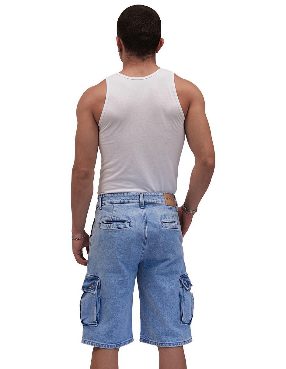 Short de mezclilla para hombre