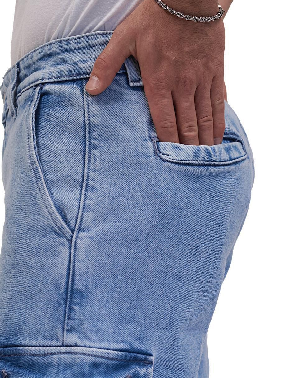 Short de mezclilla para hombre