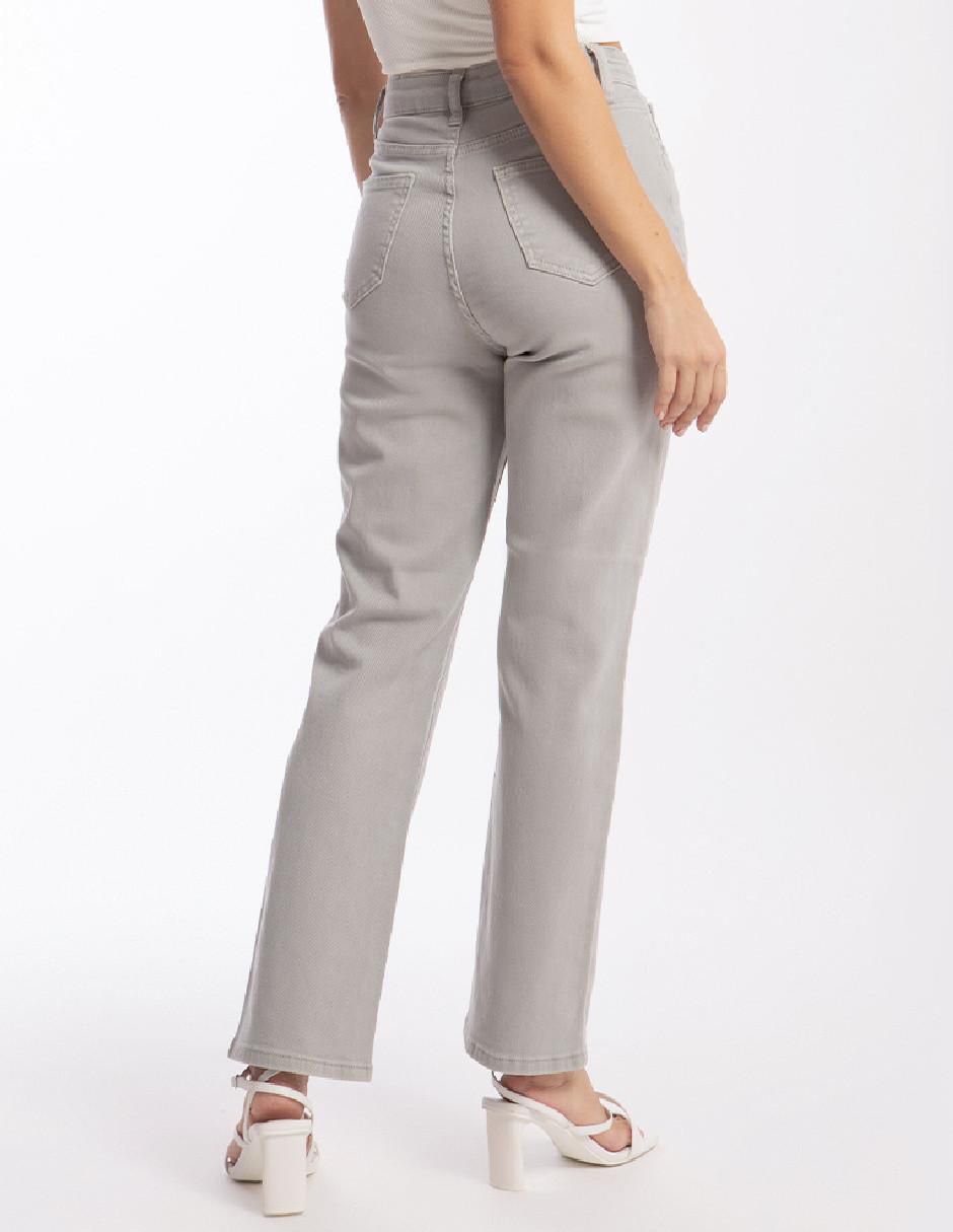 Jeans straight j-bal-6555-gris para mujer 3