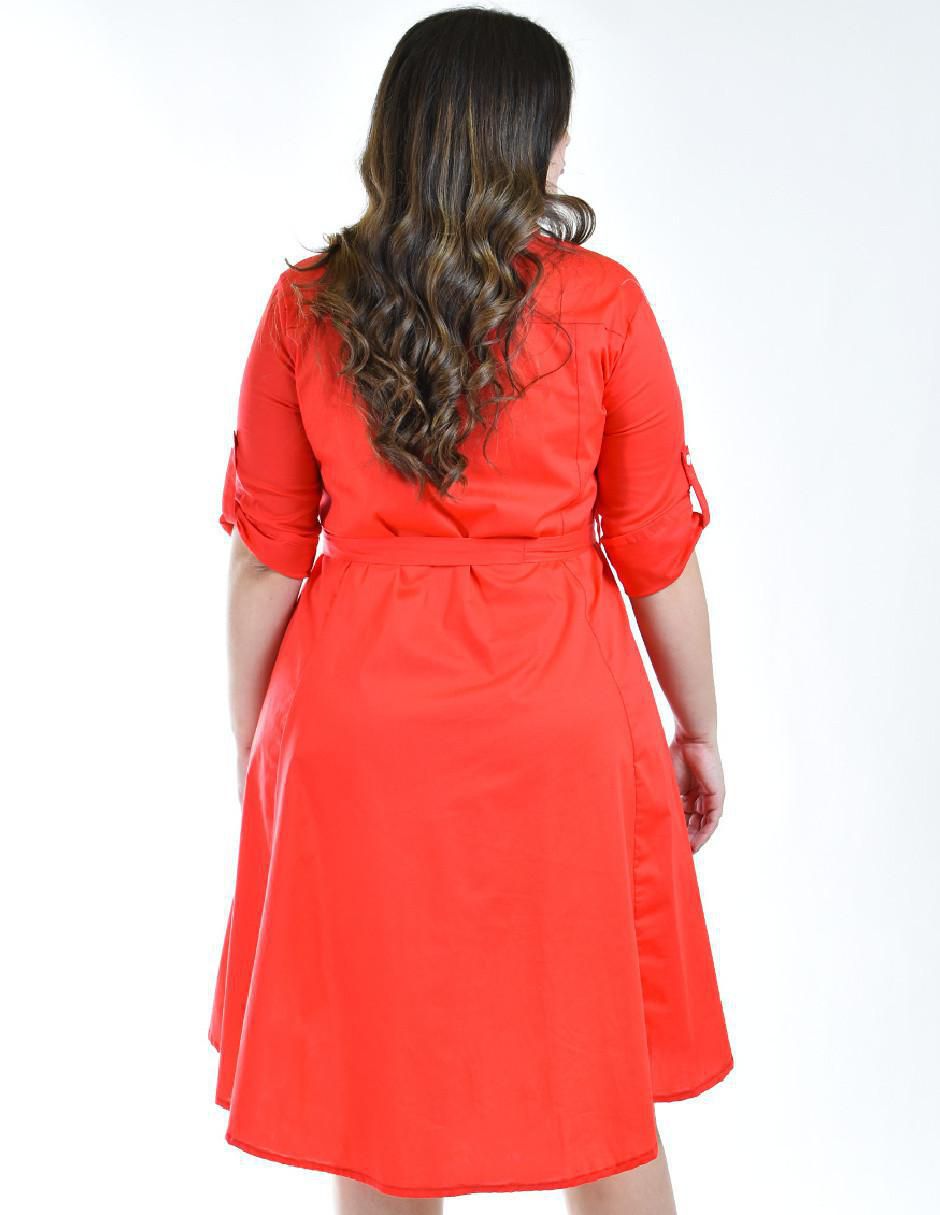 Vestido arriba rodilla casual para mujer 7