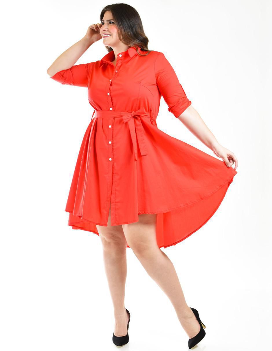 Vestido arriba rodilla casual para mujer 3