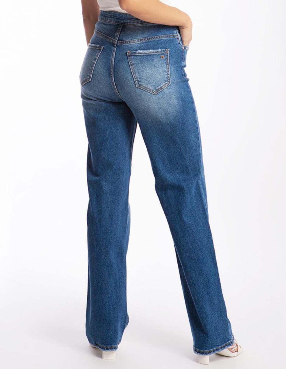 Jeans straight j-bal-6531-medio para mujer 4