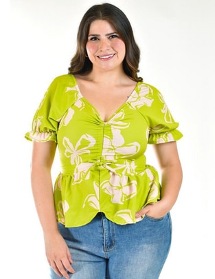 Blusa manga corta para mujer 1