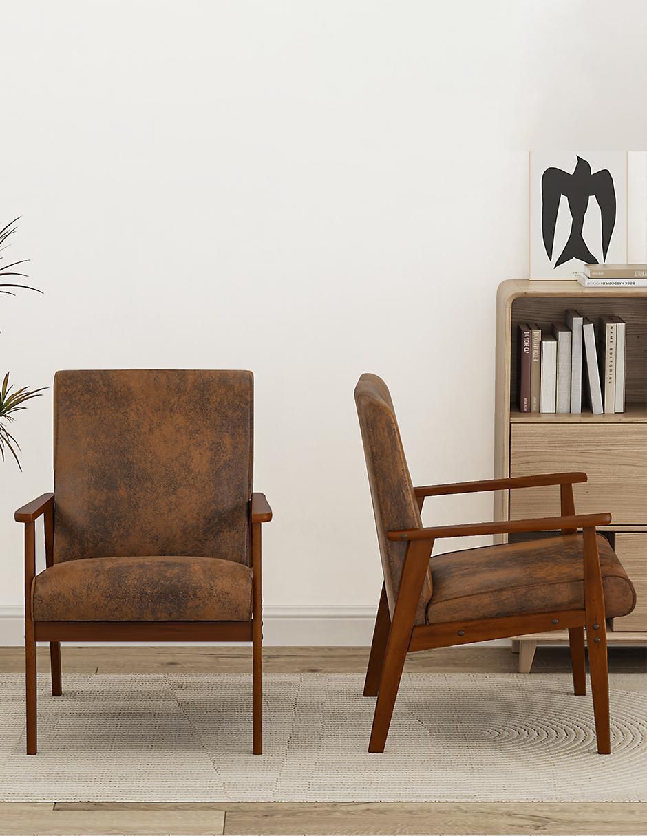 Sillón bruqax vintage de suede 7