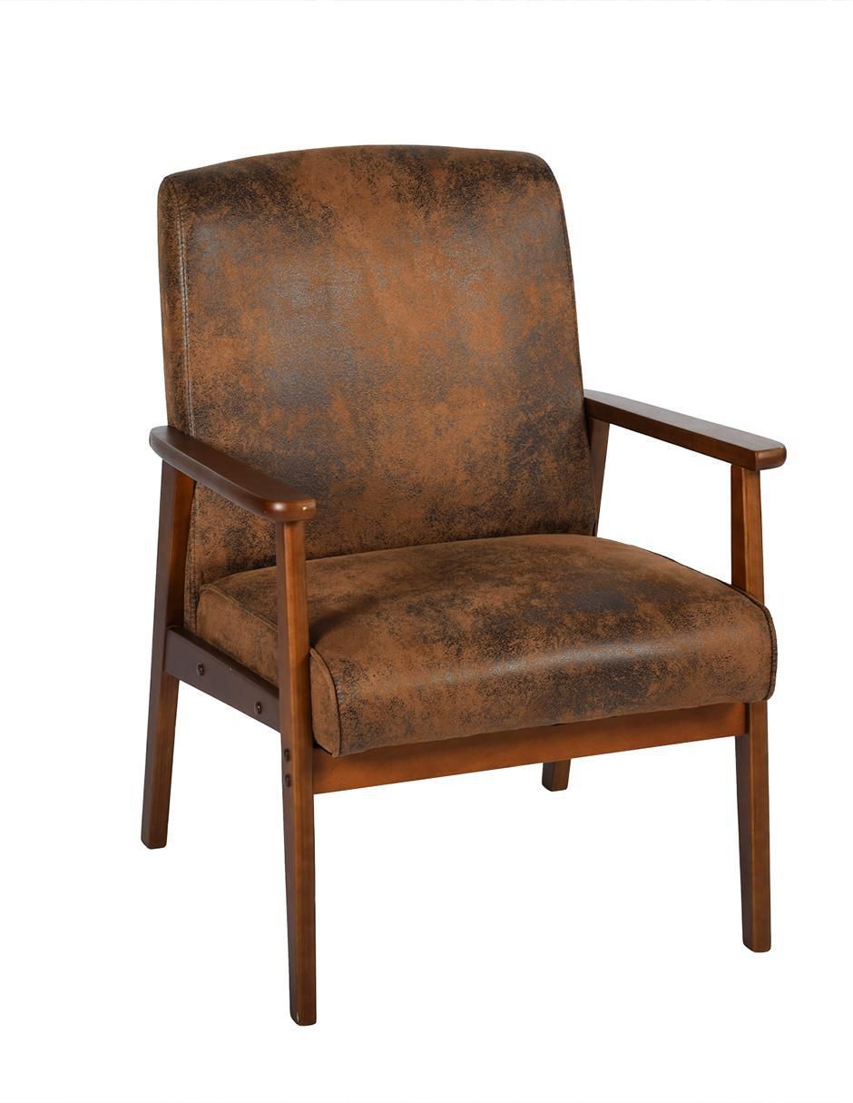 Sillón bruqax vintage de suede