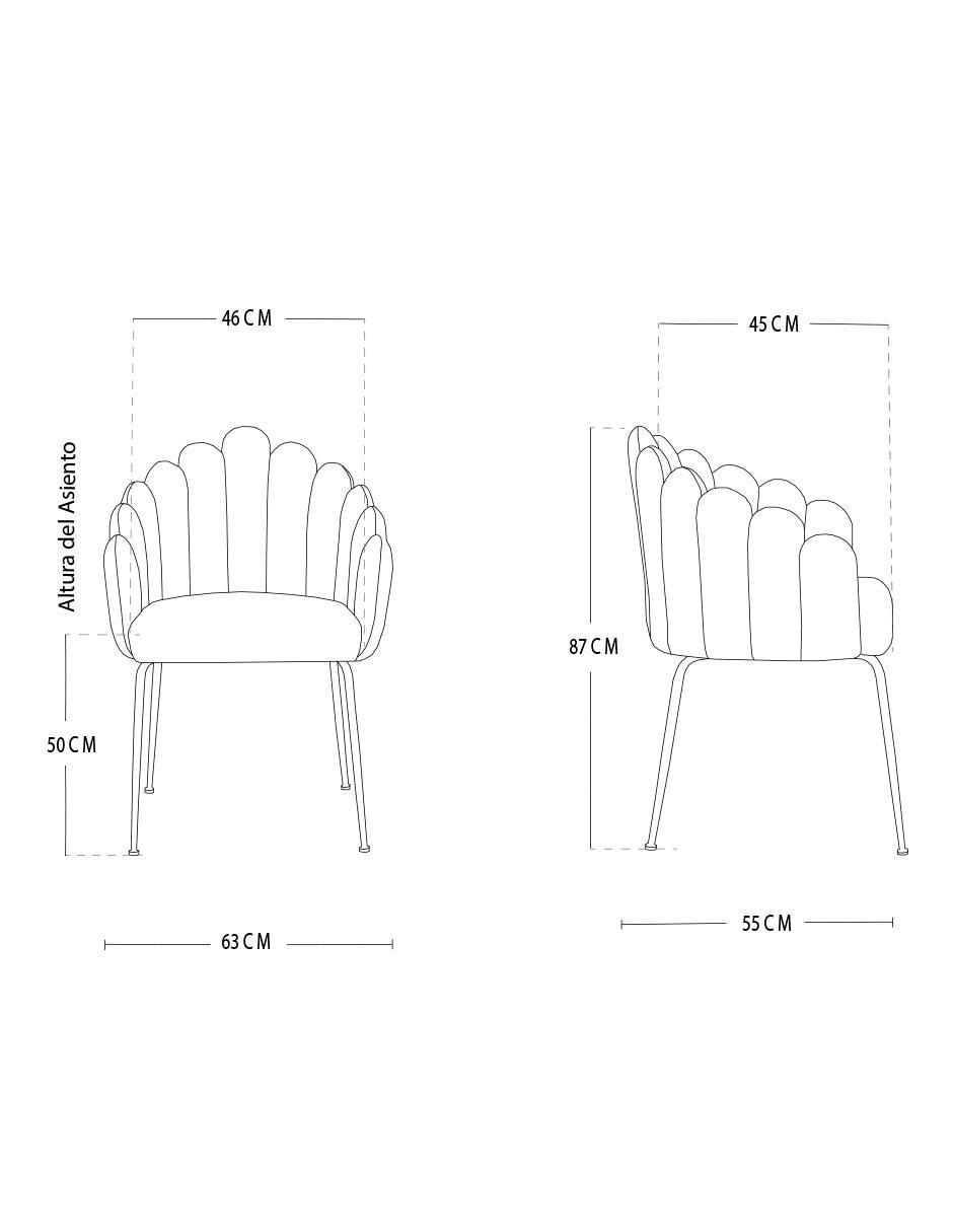 Silla Cordoba de velvet 2
