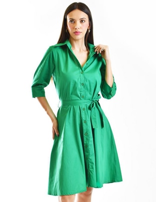 Vestido a la rodilla casual para mujer