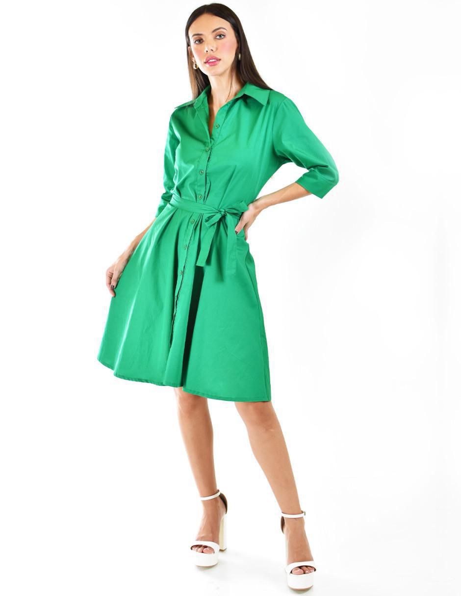 Vestido a la rodilla casual para mujer