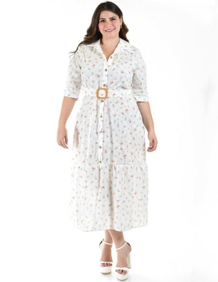 Vestido midi casual para mujer