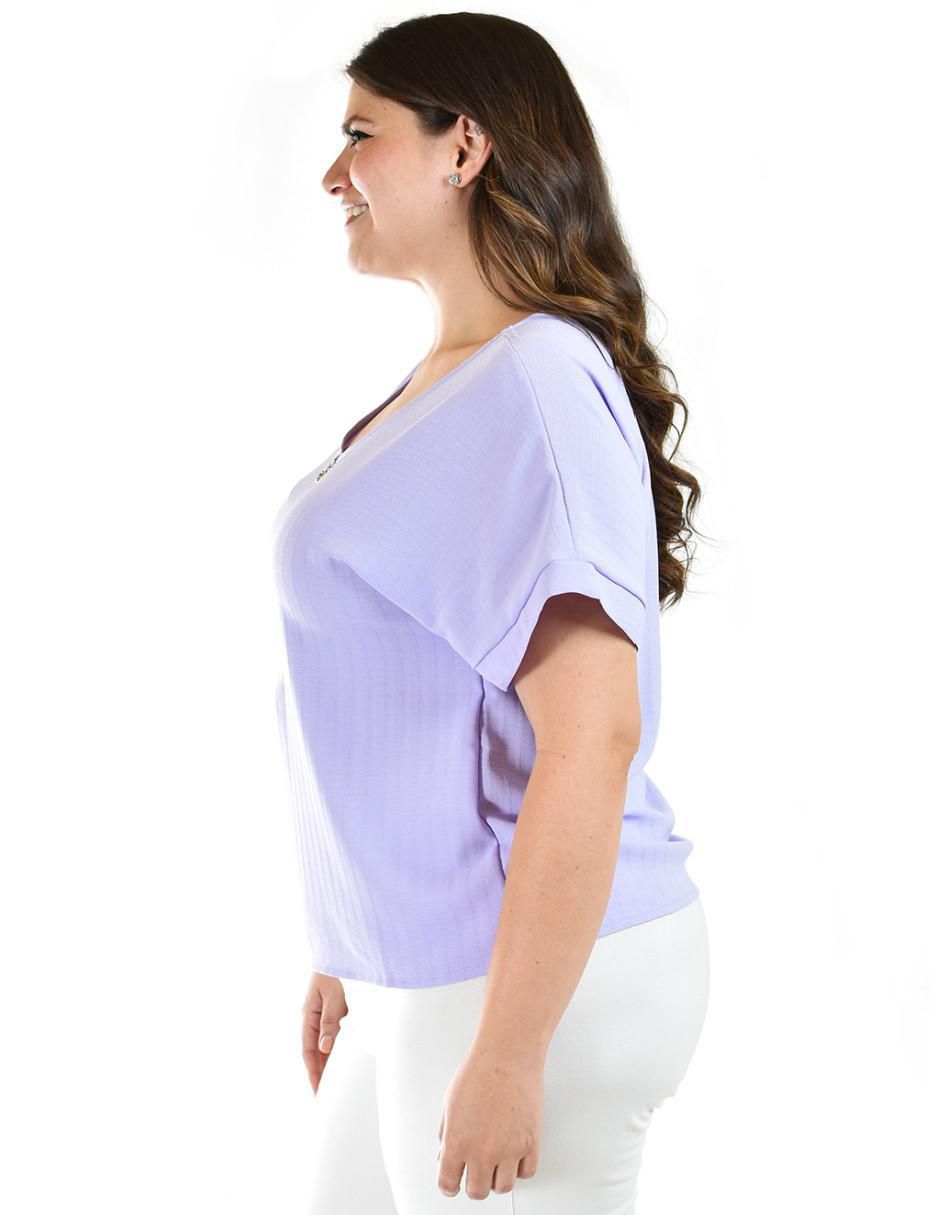 Blusa manga corta para mujer 8