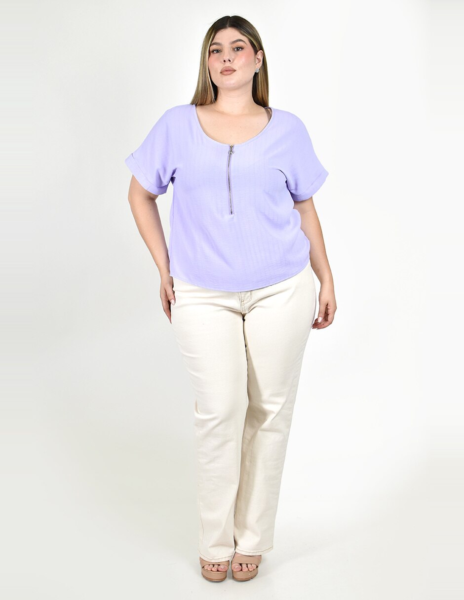 Blusa manga corta para mujer 12