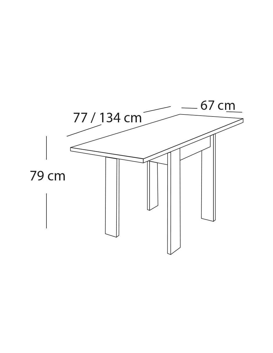 Mesa extensible armable Lime 5