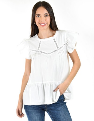 Blusa manga corta para mujer 1