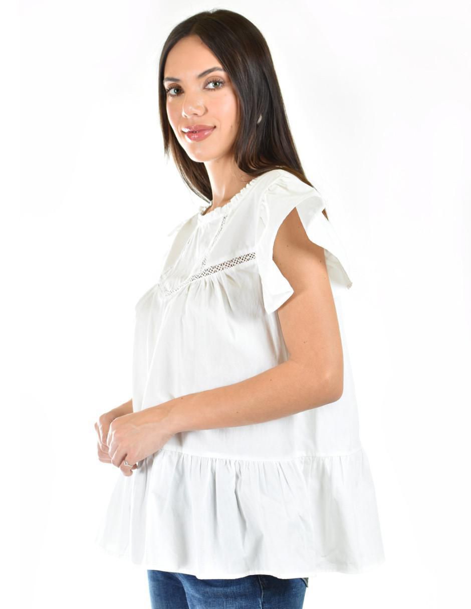 Blusa manga corta para mujer 7