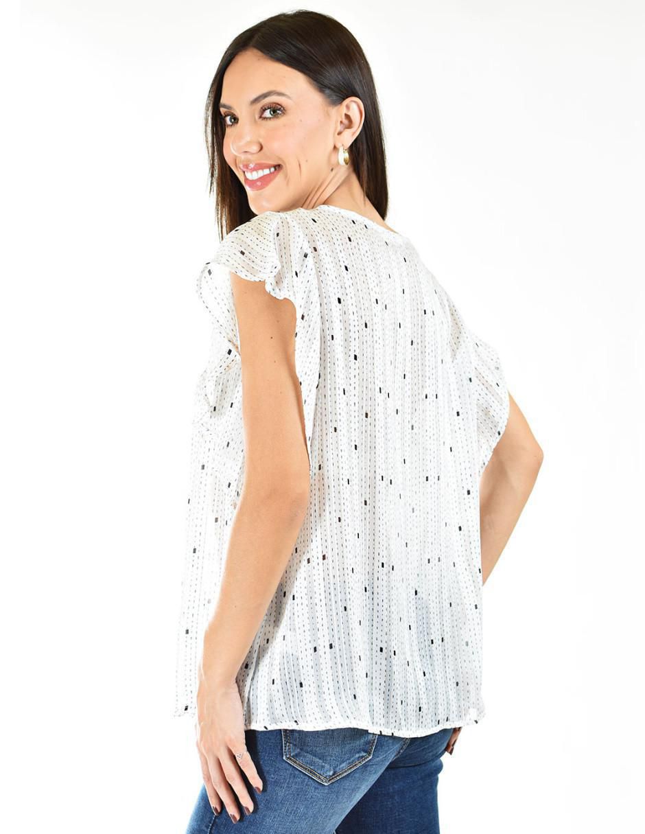 Blusa manga corta para mujer 8