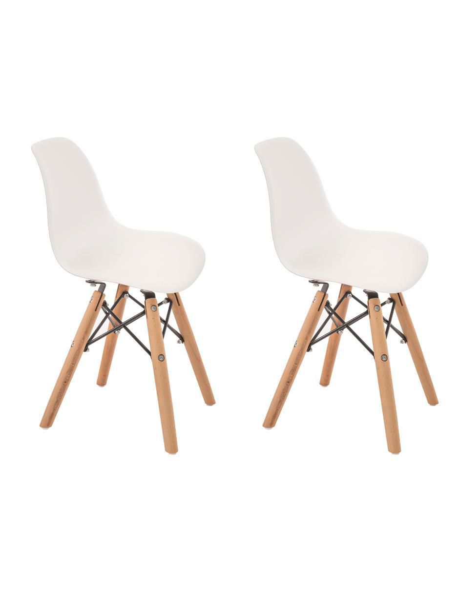 Set de silla infantil 2 piezas Eames de plástico