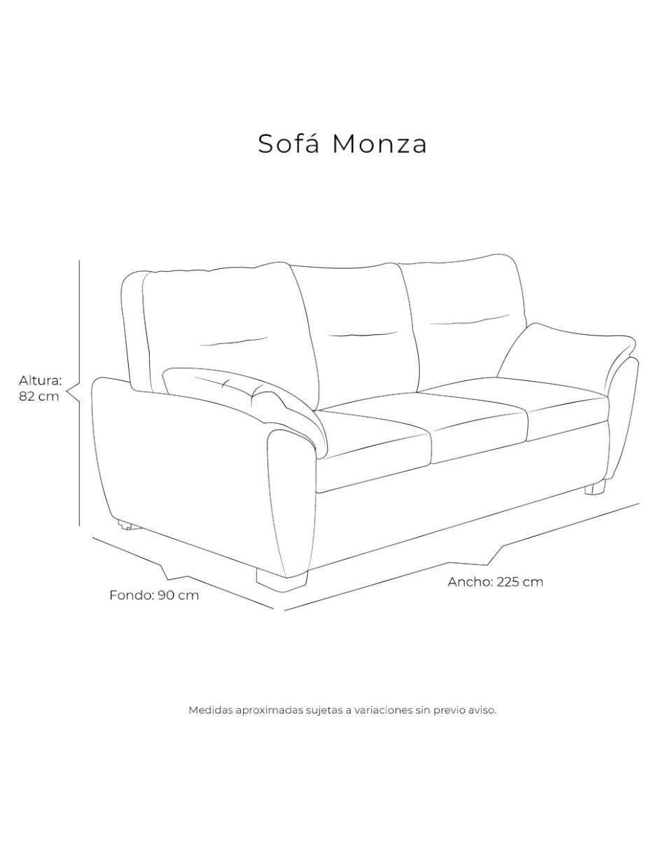 Sala 3 piezas Monza de tela 8
