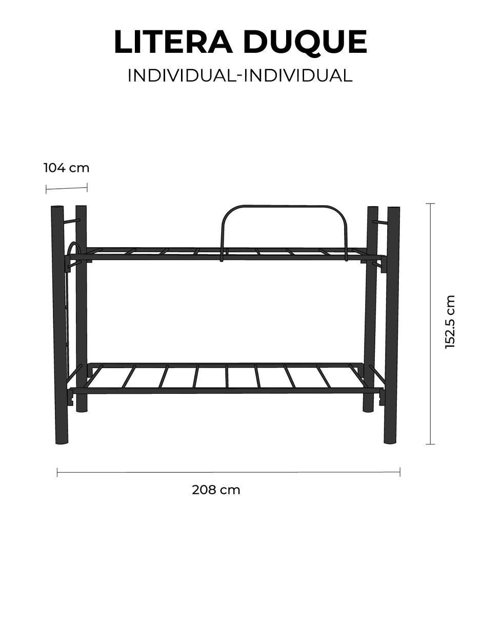 Litera Atlas Basic de metal Individual 6