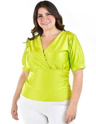 Blusa Roman Fashion manga corta para mujer
