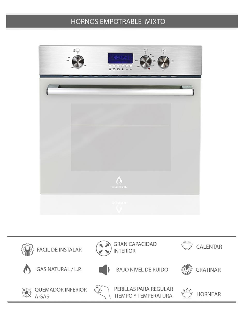 Horno a gas/eléctrico SELVER VORTEX 6