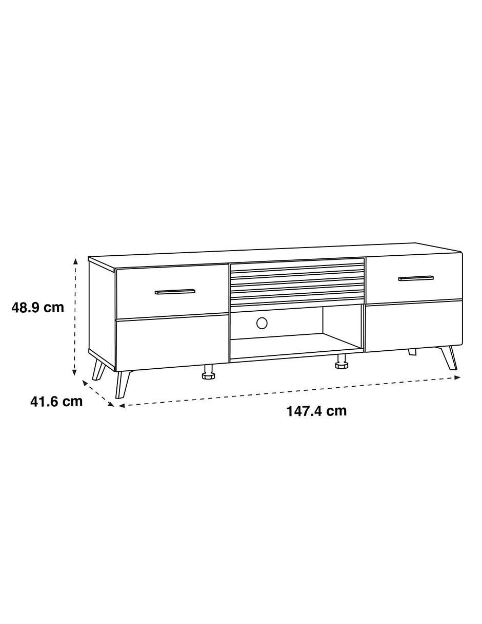 Mueble de TV armable Murcia de melamina 5