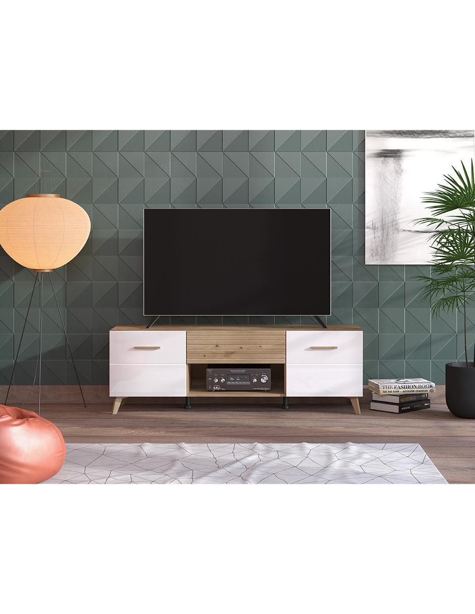 Mueble de TV armable Murcia de melamina 2