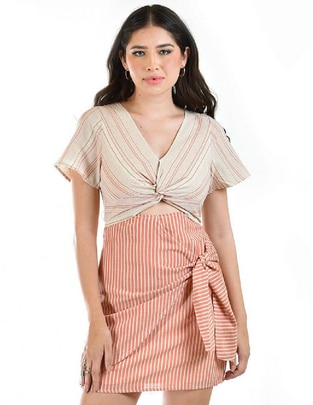 Vestido corto casual para mujer