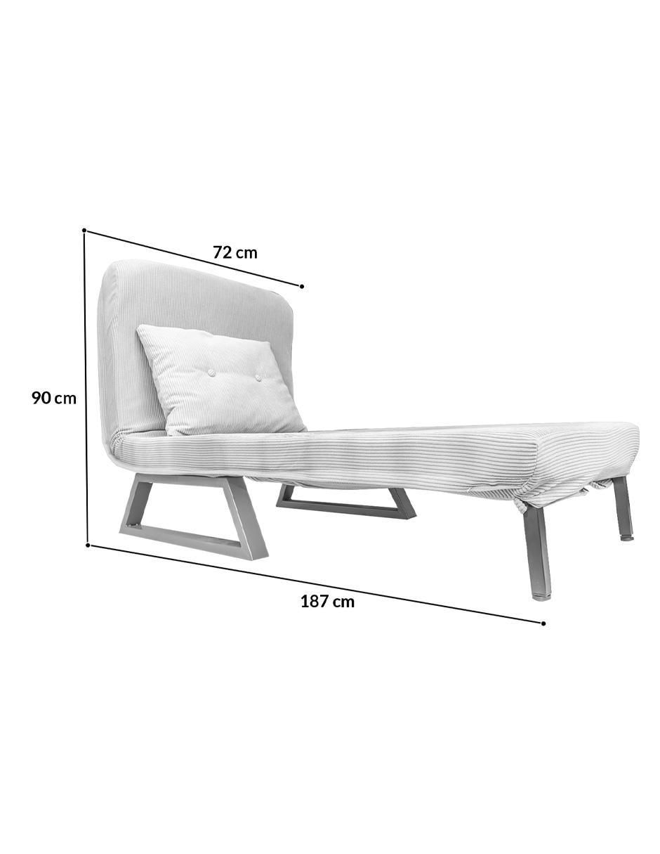 Sofá cama armable Brunei de velvet 11