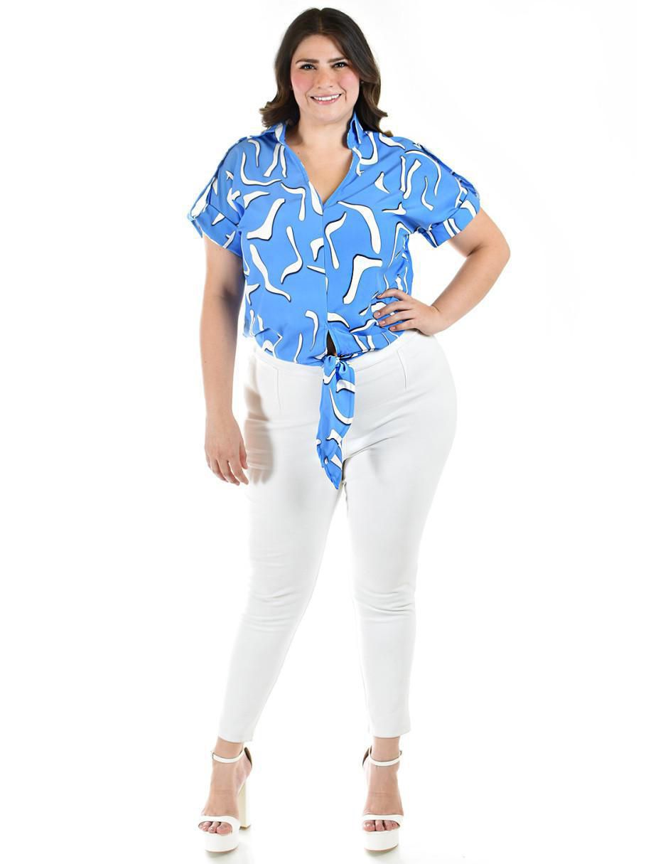 Blusa manga corta para mujer 11