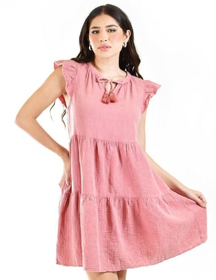 Vestido corto casual para mujer