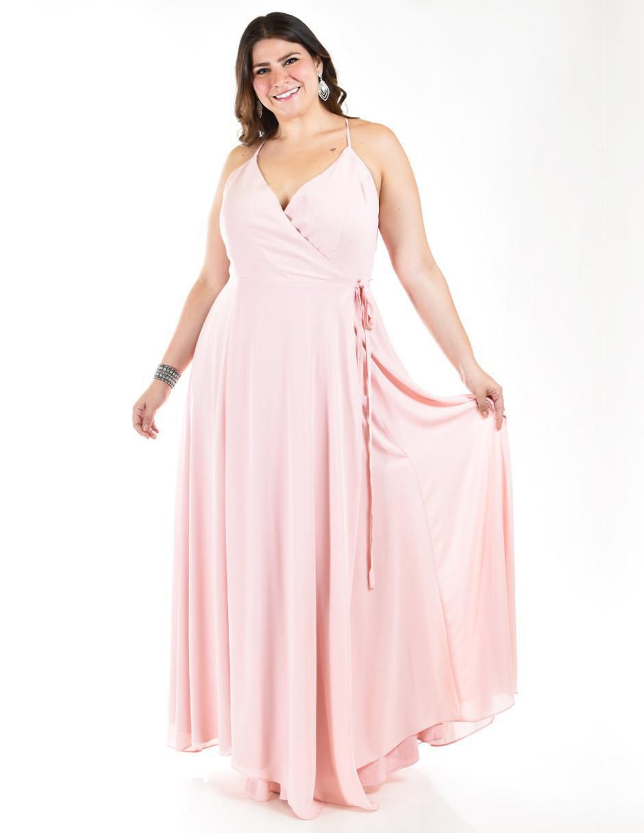 Vestido maxi de fiesta escote V