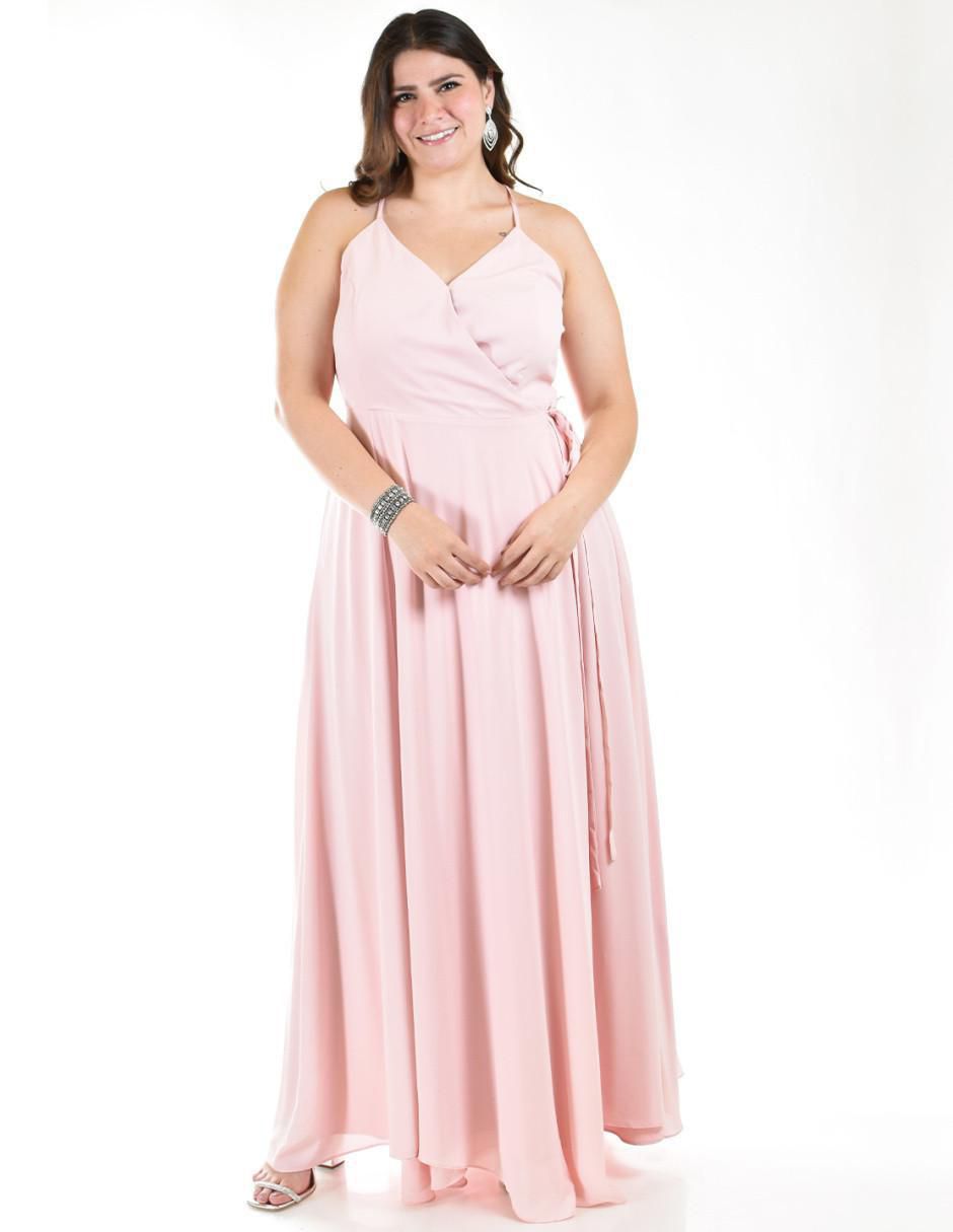 Vestido maxi de fiesta escote V 6