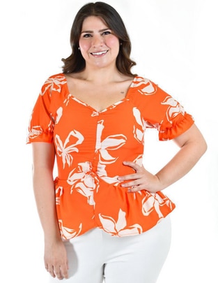 Blusa manga corta para mujer 1
