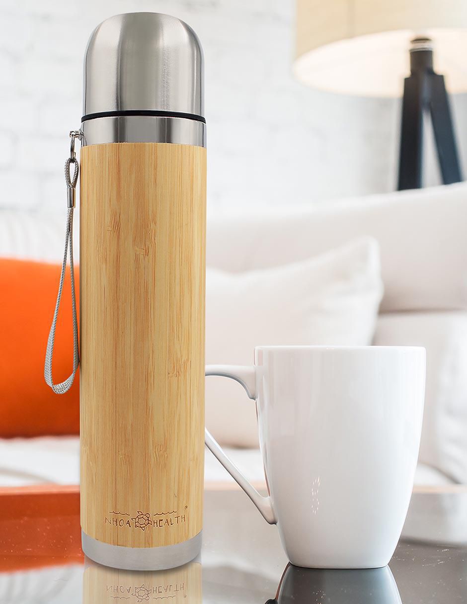 Termo de acero inoxidable con tapa rosca 500 ml