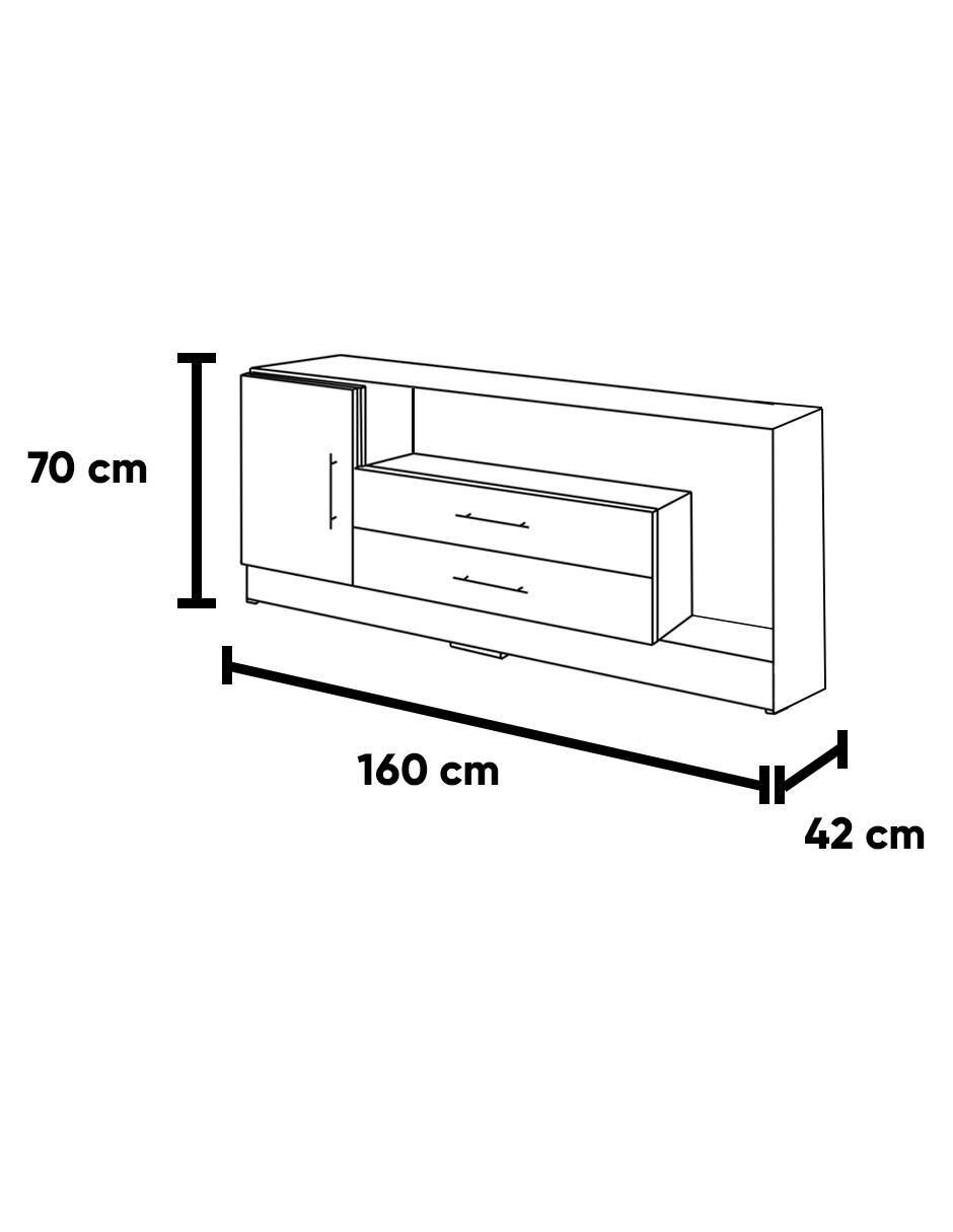 Mueble de TV armable de MDF 5