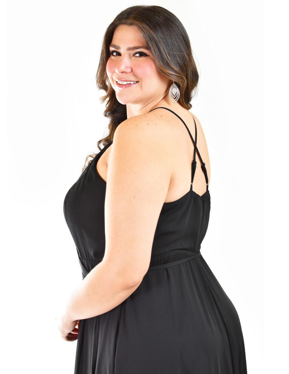 Vestido maxi de fiesta escote V