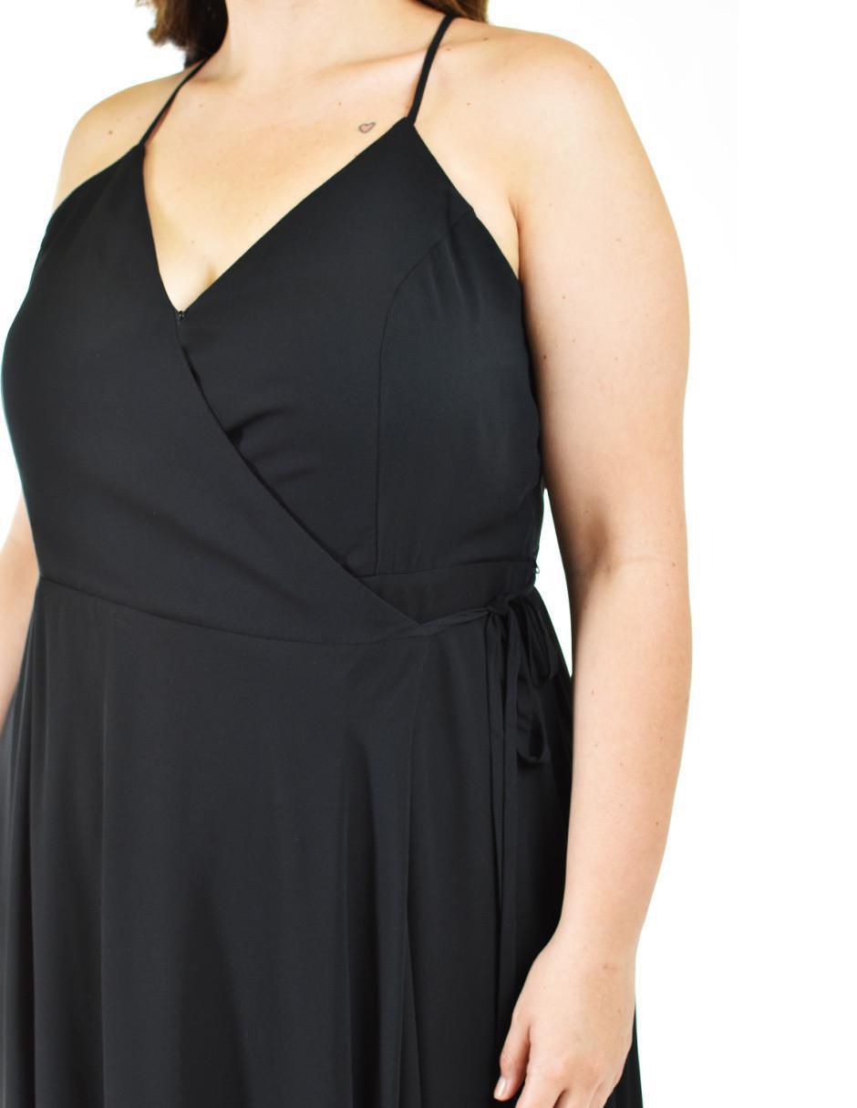 Vestido maxi de fiesta escote V