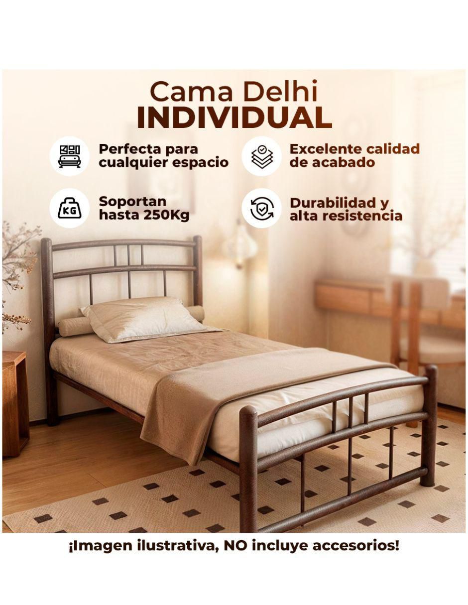 Cama Industrial de acero individual 5