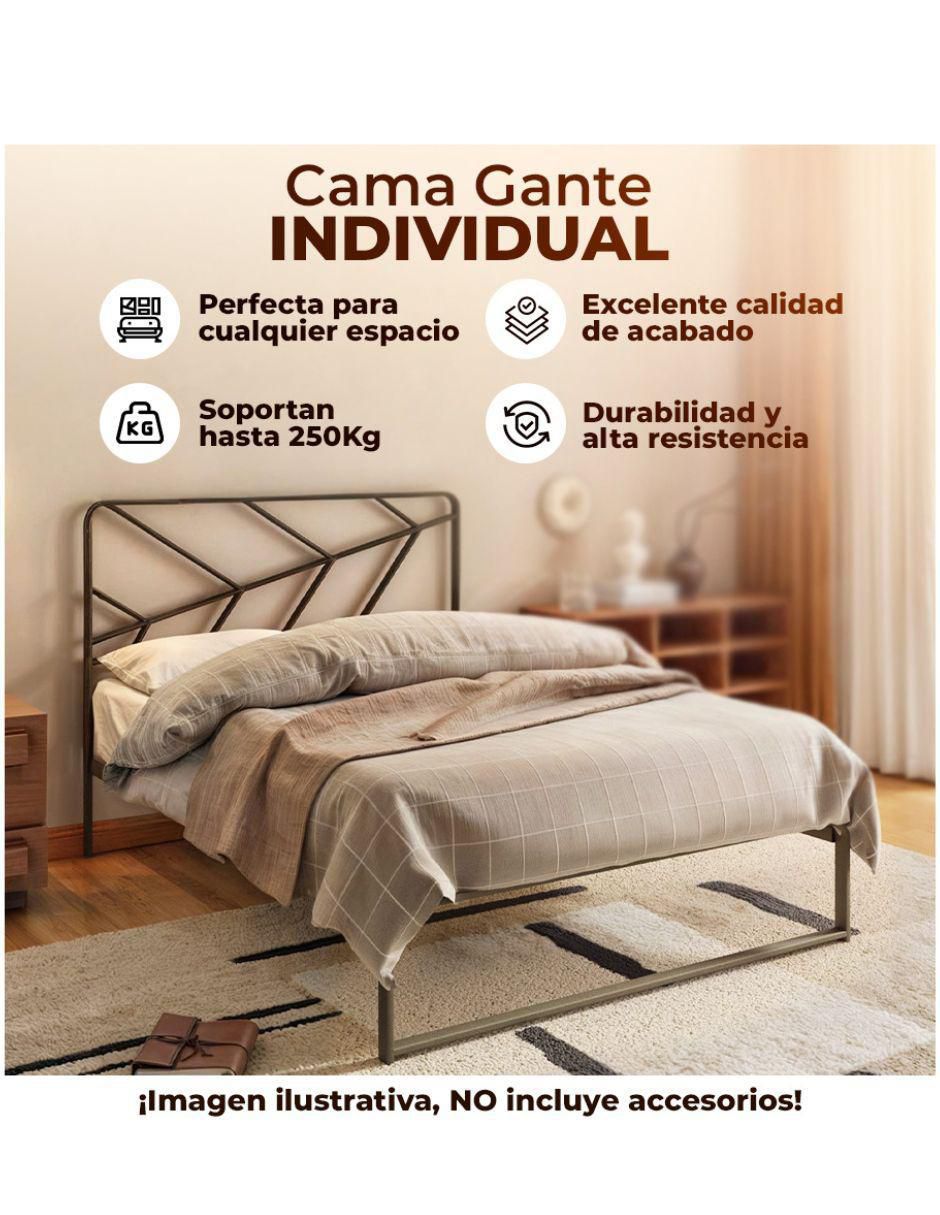 Cama Industrial de acero individual