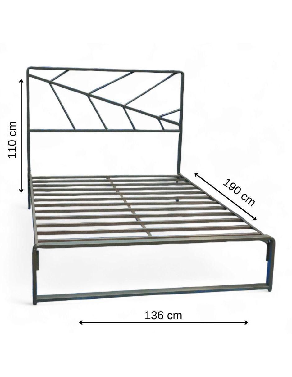 Cama industrial jaco de acero matrimonial